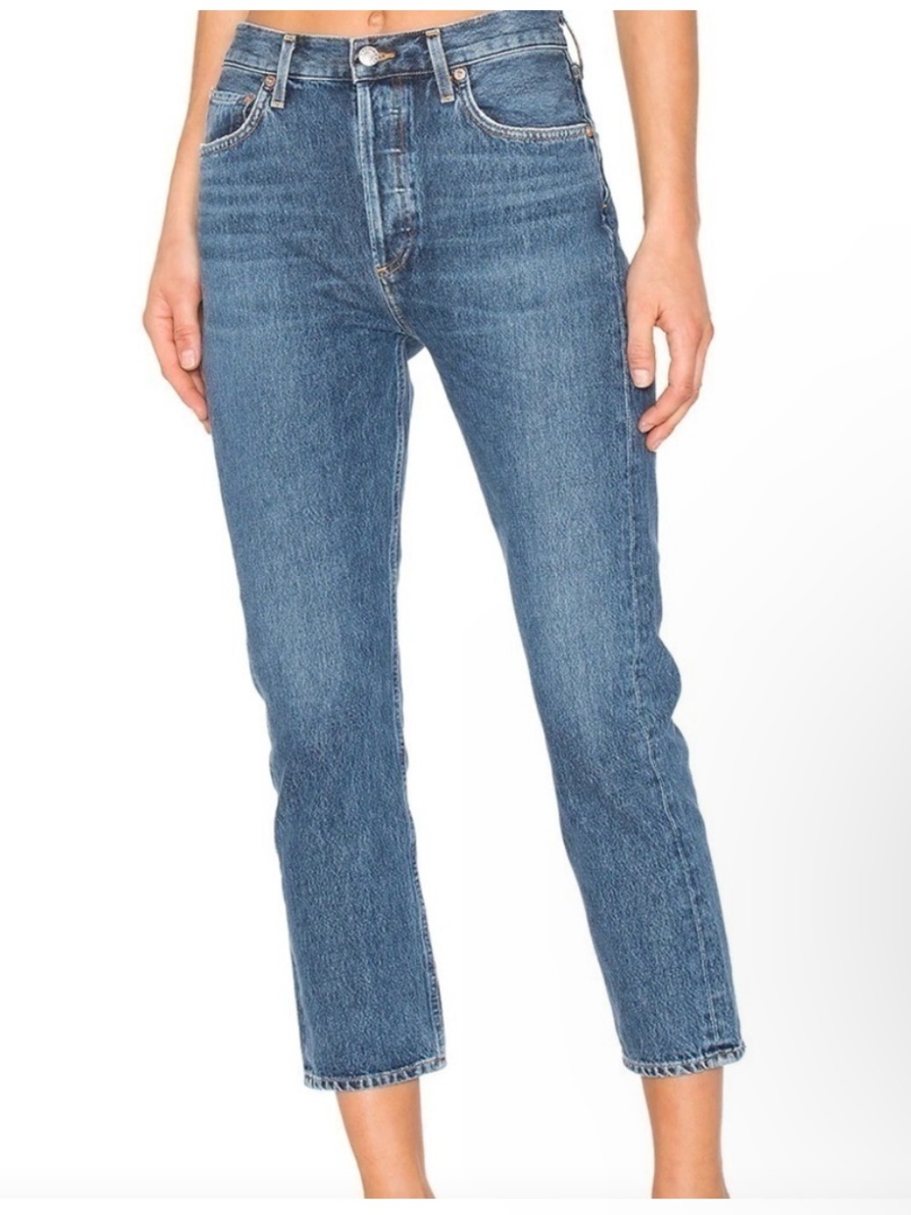 Agolde Hi Rise Crop Riley Jeans